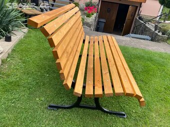 Masivni zahradni lavicka - 5