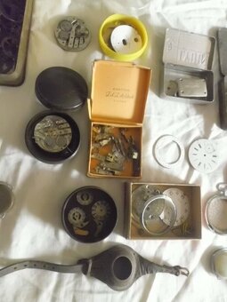 Stará Pozůstalost po Hodináři - Hodinky i Stříbrné a Díly - 5