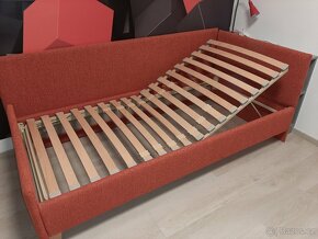 Polohovací čalouněná postel ASON s čely 100x 200 cm - 5