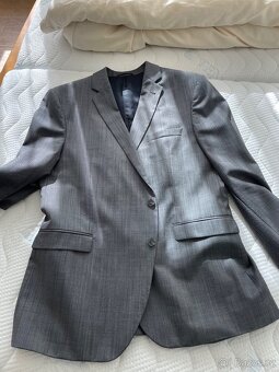 Sedy oblek zn.Cinque Moda vel.56 - 5