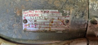 Průmyslové čerpadloSIGMA, elektromotorem MEZ Mohelnice 1,1kW - 5