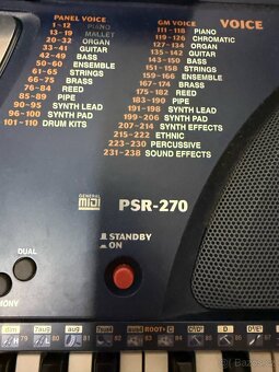 Elektronický keyboard Yamaha PSR-270 - 5