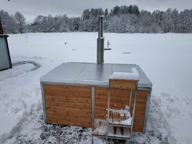 Koupací sud,vana.nerezový bazén - 5