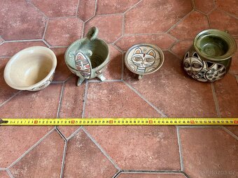 Sada zelené keramiky s kočkami - 5