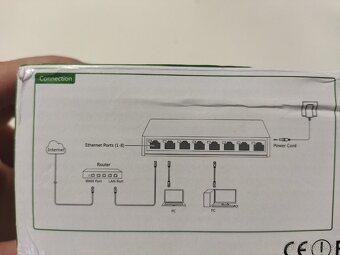 8x port Switch 10/100MB - nový - 5