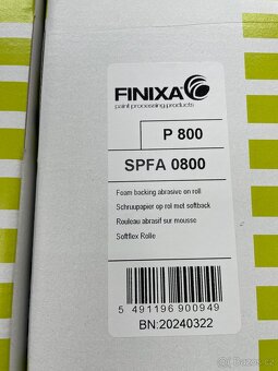 Finixa - Brusný papír na roli 114 mm x 25 m, měkká podložka - 5