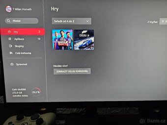 Xbox one , 9x hra, 3x ovladač - 5