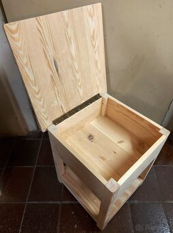 Stolička (štokrle) s úložným prostorem., - 5