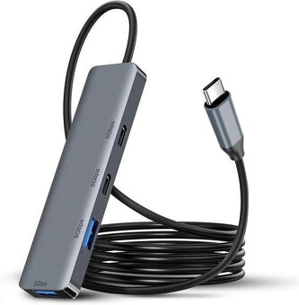 HUB USBc to 2xUSB 3.2, 2xUSBc - 5