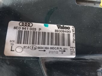 Přední levé a pravé světlo Audi A4 10/2000-09/2004 - 5