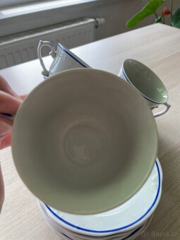 Starožitný set hrníčků a podšálků 6ks - 5