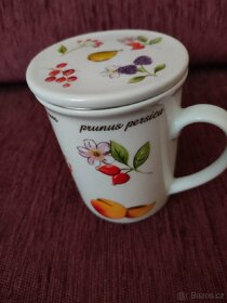 Keramická dóza na kávu, miska a hrníček - 5