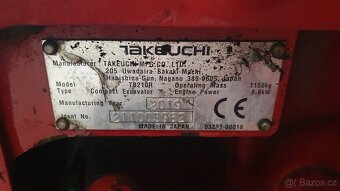 Takeuchi TB210R minirypadlo - 5
