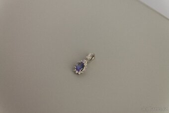 Šperk z bílého zlata s tanzanitem a diamanty Alo Diamonds - 5