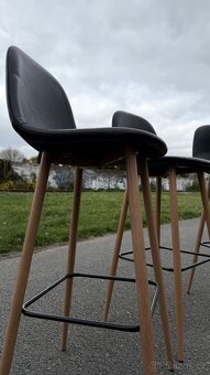 Barové židle 4ks černá - 5