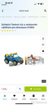Schleich terénní vůz s venkovním výběhem pro dinosaura - 5