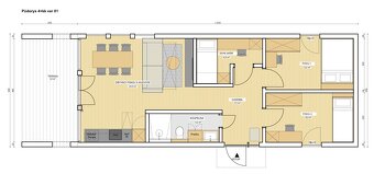 nízkoenergetická dřevostavba/modulový dům RD73m2+15m2terasac - 5