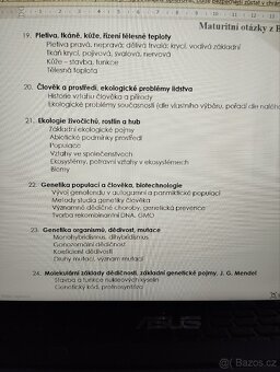 Maturitní otázky BIOLOGIE - 5