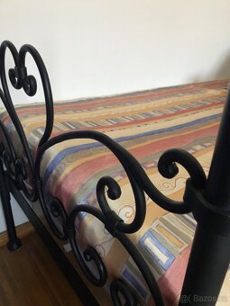 Kovaná/kovová postel 90X200, zakázková výroba - 5