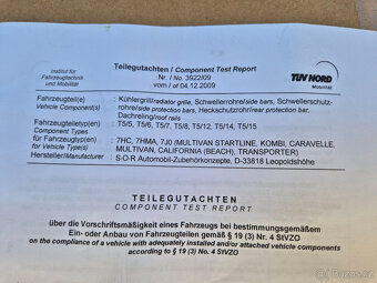 Nový originál ochranný rám zadního nárazníku VW T5 - 5