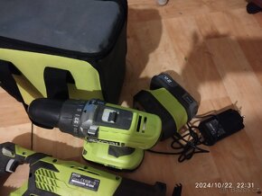 Ryobi vrtačka + baterie 2 a nabiječka - 5