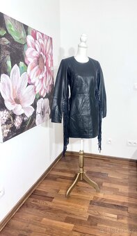 Kožené šaty v Boho stylu 100 % kůže NASTY GAL PC 10.700 - 5