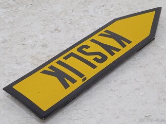 KYSLÍK - Retro smaltovaná cedulka - 19cm - 5