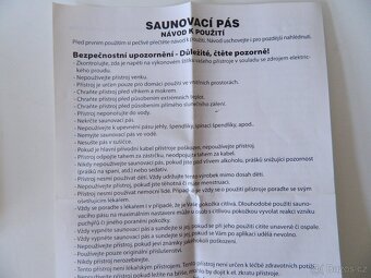 Pás, saunovací - 5