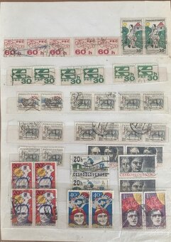 československé známky - 10 listů - 5