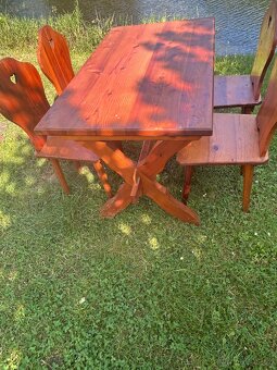 Selský stůl +4židle - 5