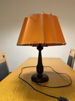 Krásná prvorepubliková stolní lampa svítilna - čti popis - 5