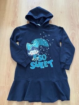 Tepláková šaty v.134 - 3x - 5