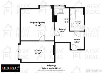 Dlouhodobý pronájem bytu 2+1, 47 m², Veverská Bítýška, ul... - 5