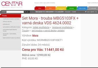 Set Mora - trouba + varná deska - 5