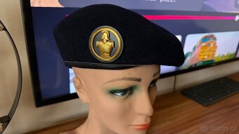 Starý Francouzský armádní vojenský baret - 5