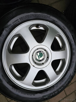 ALU kola disky Škoda 5x100 Octavia I R15 ET43 6,5J - 5