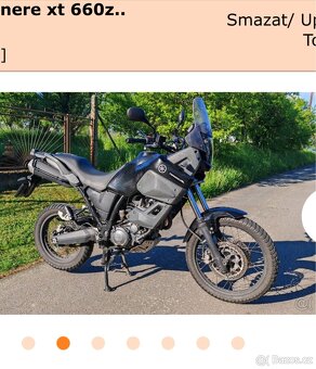 Yamaha XT660Z Tenere nájezd 37. tis - 5