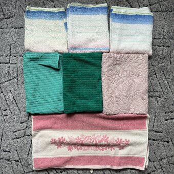 RETRO froté ručníky a osušky - 23 kusů - 5