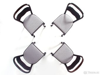 Jídelní židle THONET, nové čalounění, 4ks - 5
