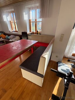 Rohová lavice + stůl - 5