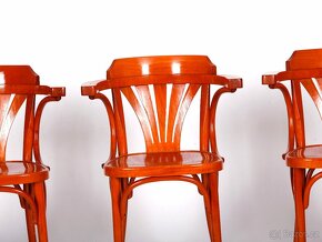 [ 4083 ] Hospodské židle, křesílka TON, 4 kusů. - 5