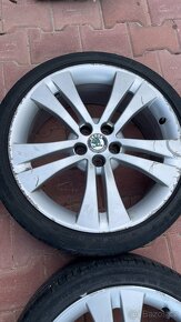 Original letni kola Škoda 5x100 7J ET41 205/40 R17 Trinity - 5