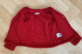 Chlupatý kabátek s podšívkou H&M vel. 134/140 - 5
