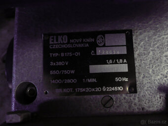 Dvoukotoučová bruska typ ELKO B175-01 - 5