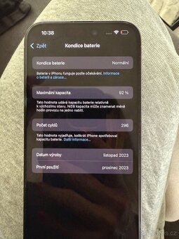 Iphone 15pro 256GB přírodní titan - 5