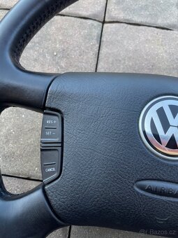 Kožený volant pro VW Golf 4 / Passat B5 s multifunkcí - 5