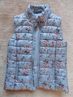 Dívčí 146/152 lyžařské kalhoty + tepláky + zateplená vesta - 5