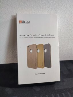 Světle hnědý kryt pro Iphone 6 - přírodní bambus - 5
