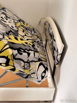 Moderní postel 200 × 120 cm s úložným prostorem + matrace - 5