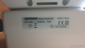 Šicí stroj Janome Memory Craft 6700P NOVÁ CENA - 5